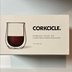 Corkcicle Stemless Glass Set